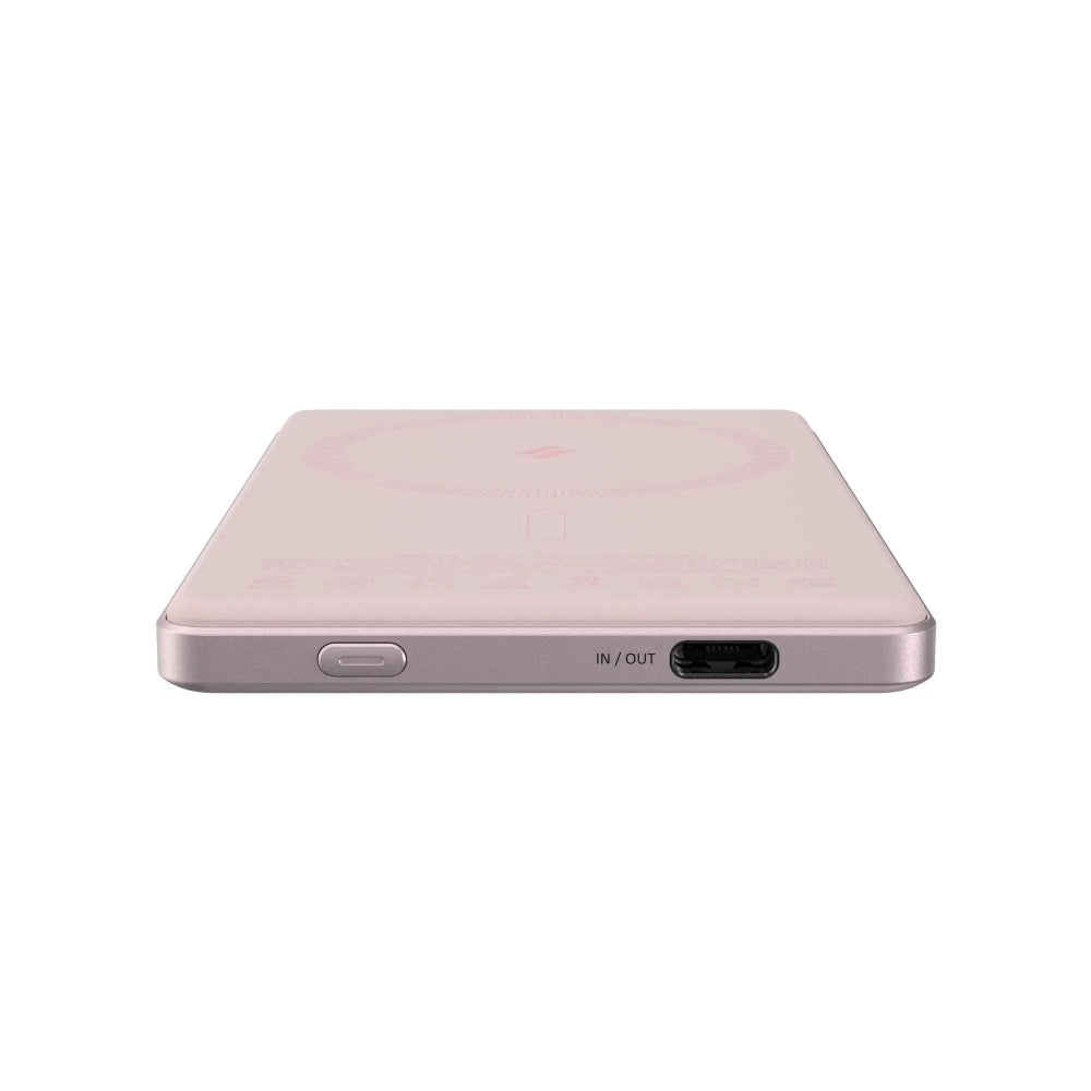 Batería Portátil con Cargador Magnético Adam Elements GRAVITY C5 - 5000mAh - Rosa