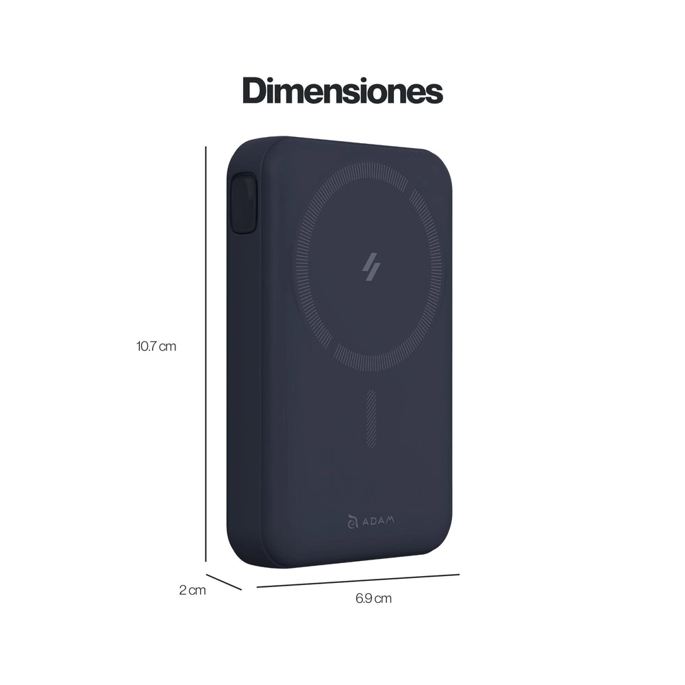 Batería portátil Adam Elements VIONTA C2 Pro, 8 en 1 de 10,000mAh - Azul Noche