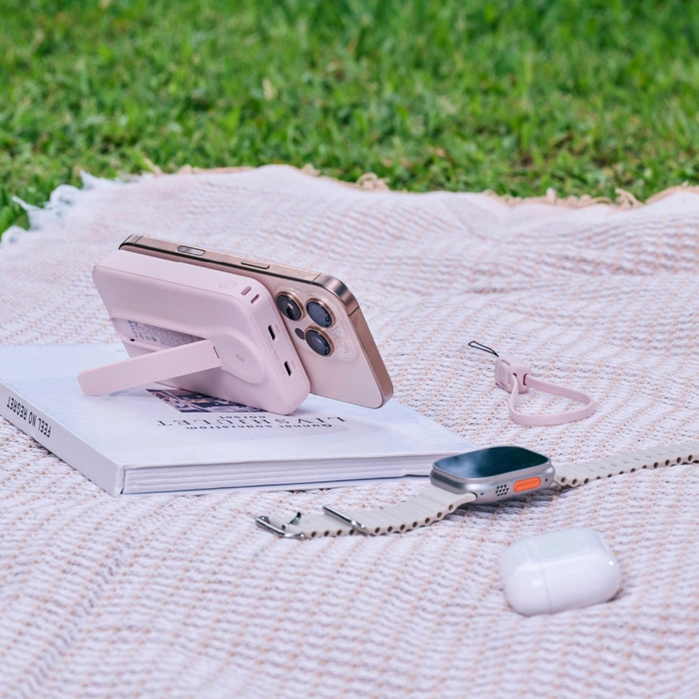 Batería portátil Adam Elements VIONTA C2 Pro, 8 en 1 de 10,000mAh - Rosa