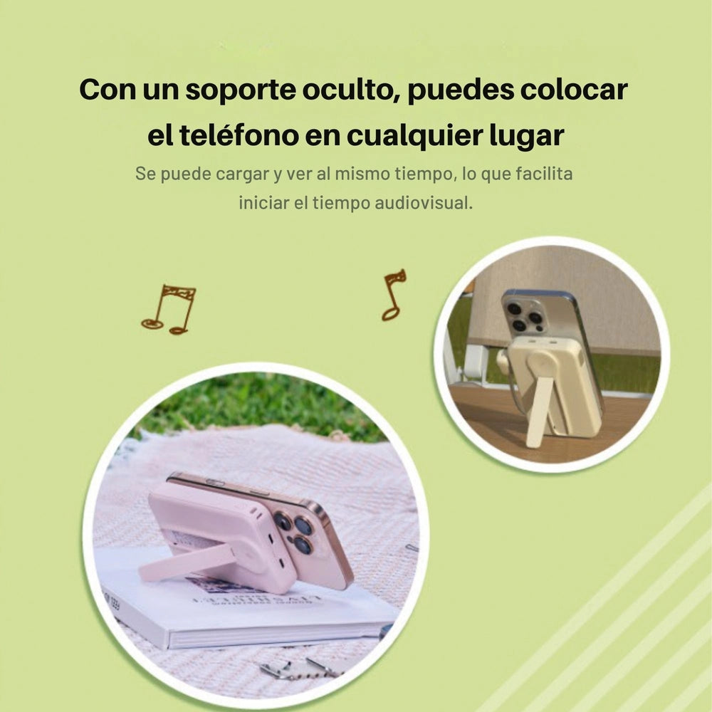 Batería portátil Adam Elements VIONTA C2 Pro, 8 en 1 de 10,000mAh - Rosa