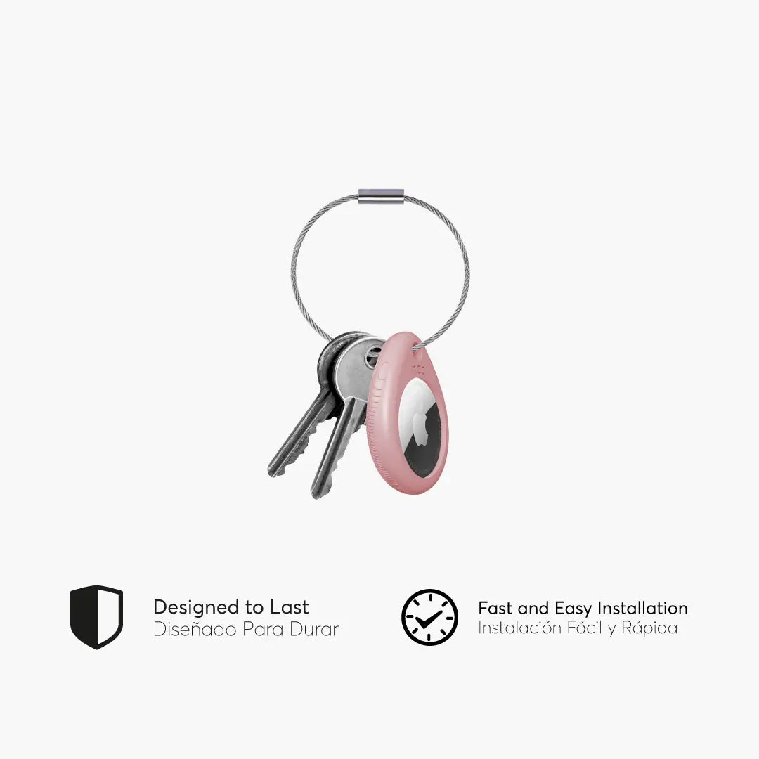 Llavero NCO Grip 3m para Airtag 1ra Generación - Oro Rosa