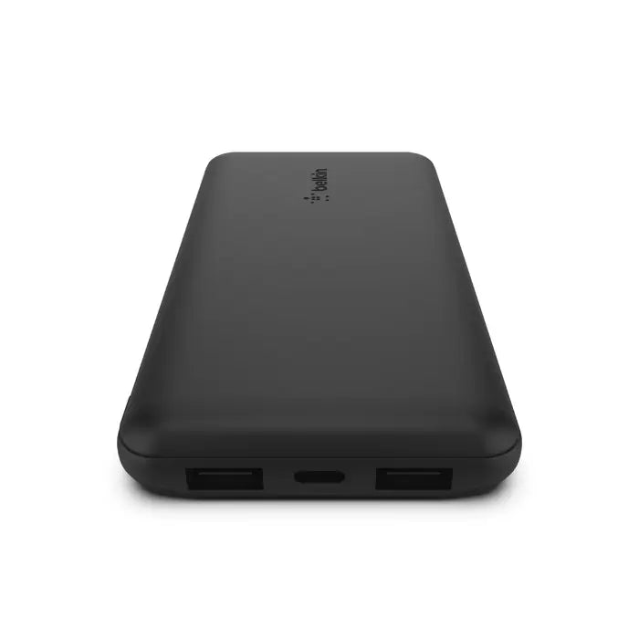 Batería externa Belkin de 3 puertos 10,000 mAh - Negro