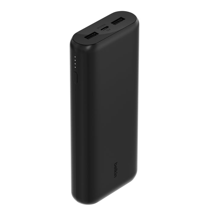 Batería portatil Belkin 20000 mAh 2.4 USB-A x2 USB-C entrada 20W - Negro