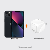 iPhone 13 128GB Azul Medianoche + Cargador Belkin 20W GRATIS