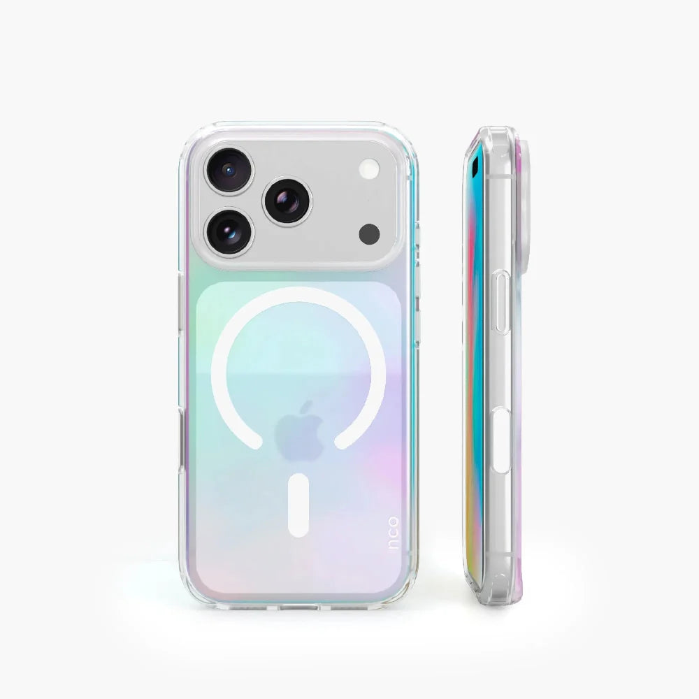 Case_NCO_SafeCase_Clear_con_MagSafe_para_iPhone_18_Pro_Arcoíris_Imagen_posicion_2_iShop_Peru