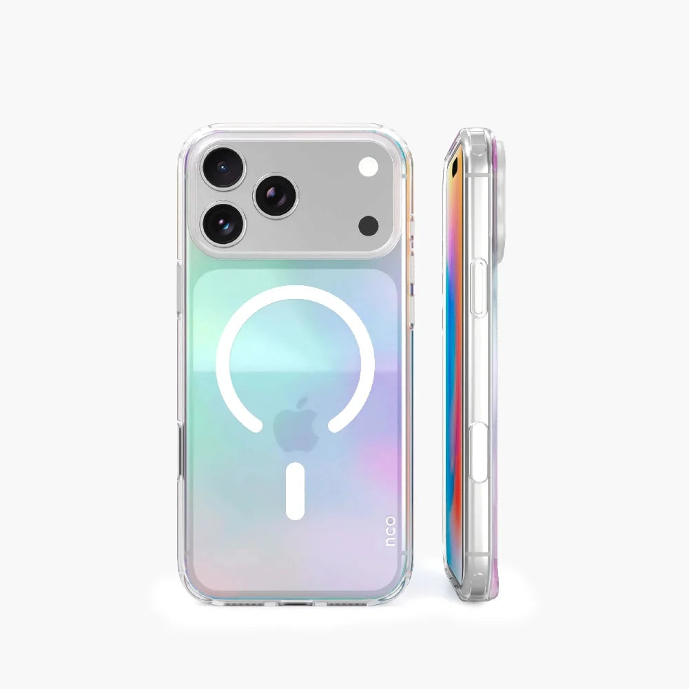 Case_NCO_SafeCase_Clear_con_MagSafe_para_iPhone_18_Pro_Max_Arcoíris_Imagen_posicion_2_iShop_Peru