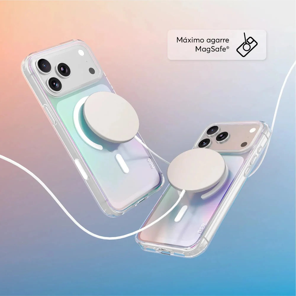 Case_NCO_SafeCase_Clear_con_MagSafe_para_iPhone_18_Pro_Max_Arcoíris_Imagen_posicion_5_iShop_Peru