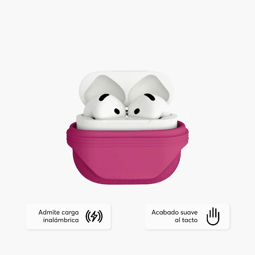 Case NCO SiliconeGuard para Airpods 4 - Rosado