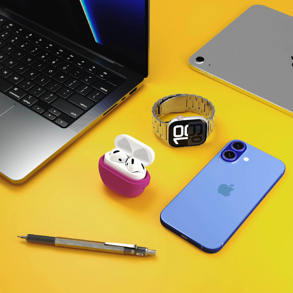 Case NCO SiliconeGuard para Airpods 4 - Rosado