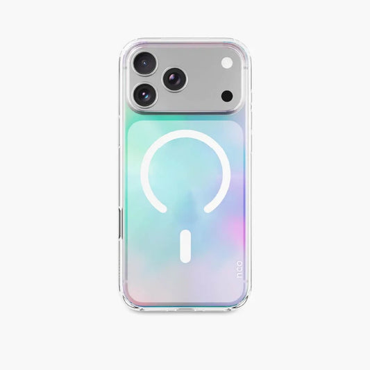 Case NCO SafeCase Clear con MagSafe para iPhone 17 Pro Max - Arcoiris