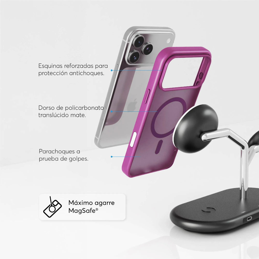 Case NCO SafeCase Lite con MagSafe para iPhone 17 Pro Max - Magenta