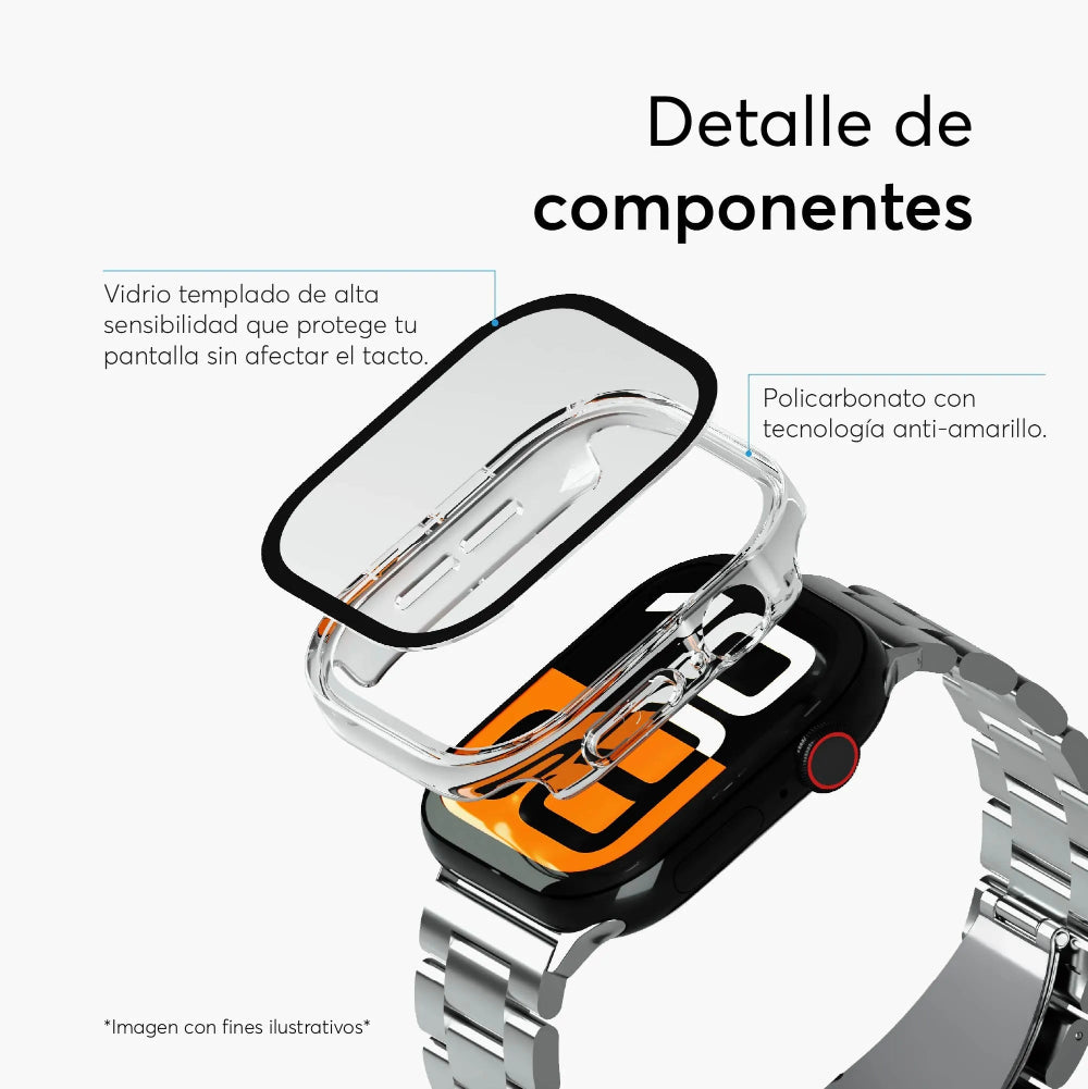 Case_NCO_ClearCase_Crystal_para_Apple_Watch_Series_11_10_42mm _Transparente_Posición_3_iShop_Perú