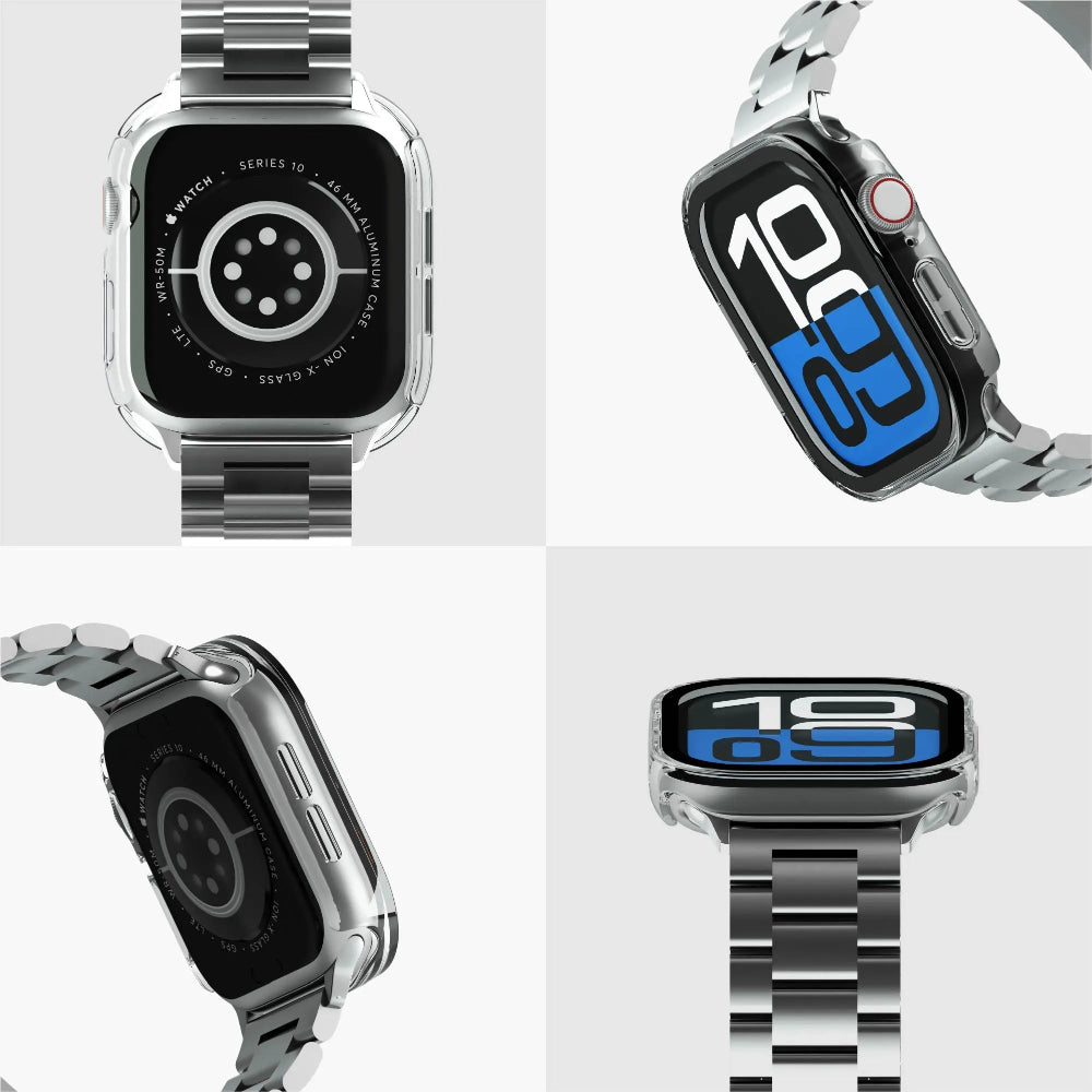 Case_NCO_ClearCase_Crystal_para_Apple_Watch_Series_11_10_46mm_Transparente_Posición_6_iShop_Perú
