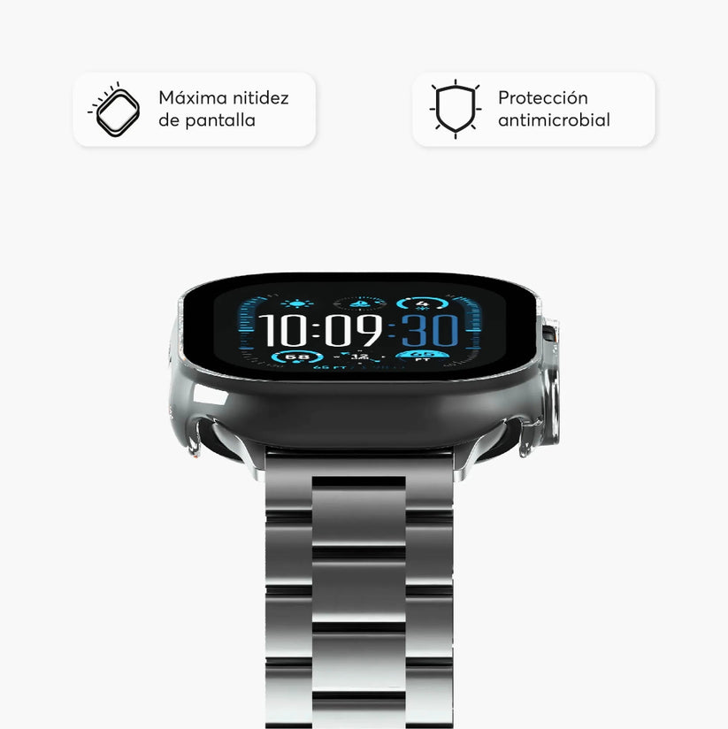 Case_NCO_ClearCase_Crystal_para_Apple_Watch_Ultra_3_2_1_49mm_Transparente_Posición_4_iShop_Perú
