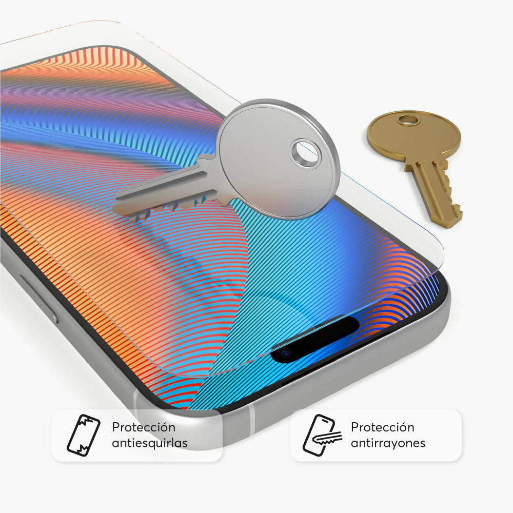 Protector de Pantalla NCO GlassGuard ion+ para iPhone 17 Pro - Transparente