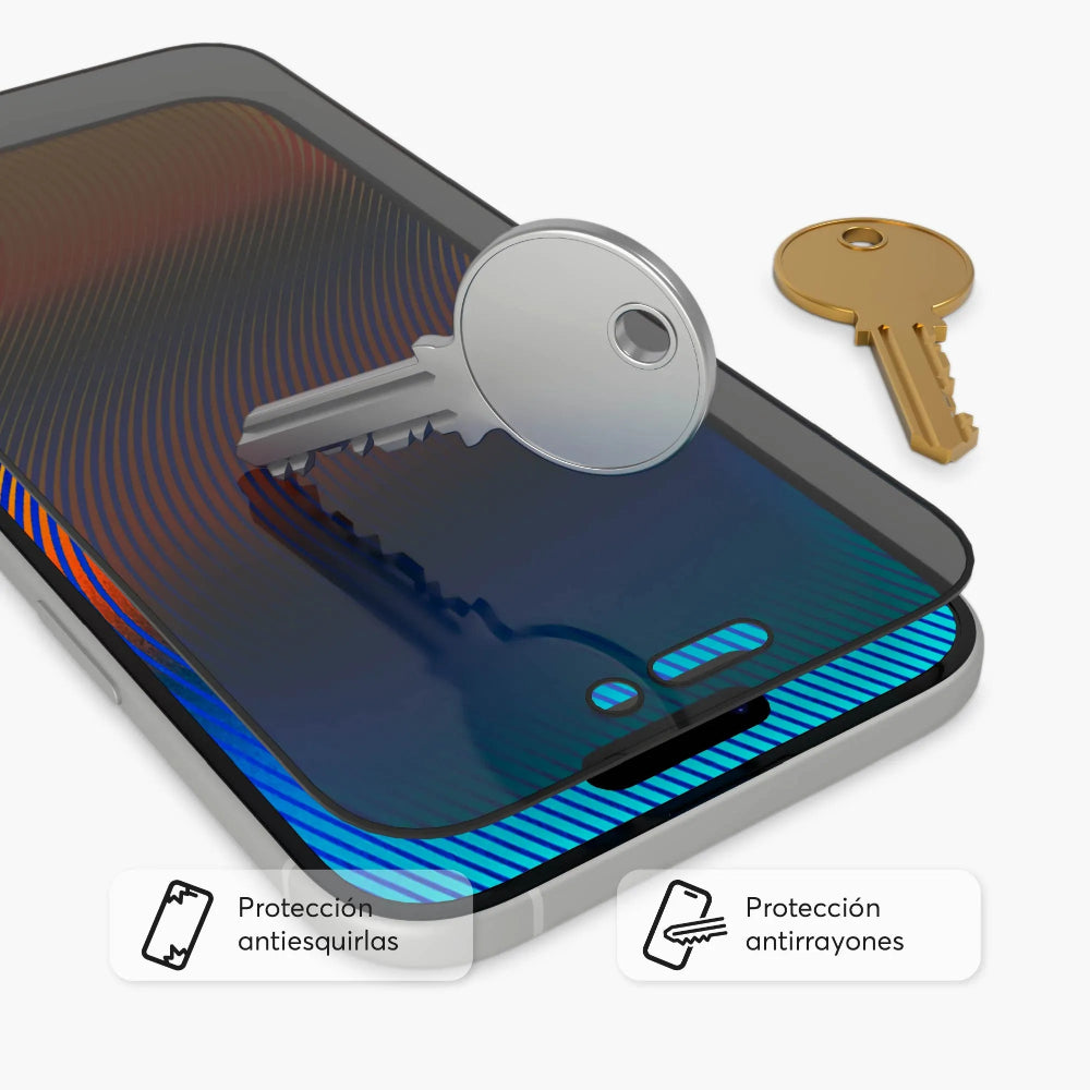 Protector de Pantalla NCO GlassGuard Privacy para iPhone 17 Air - Negro