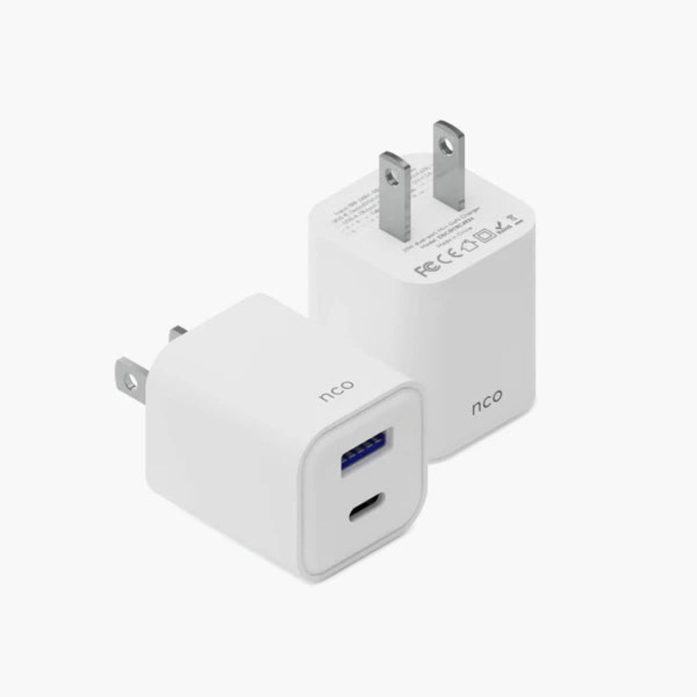 Cargador de Pared NCO PowerPlug Mini 35W USB-A + USB-C - Blanco