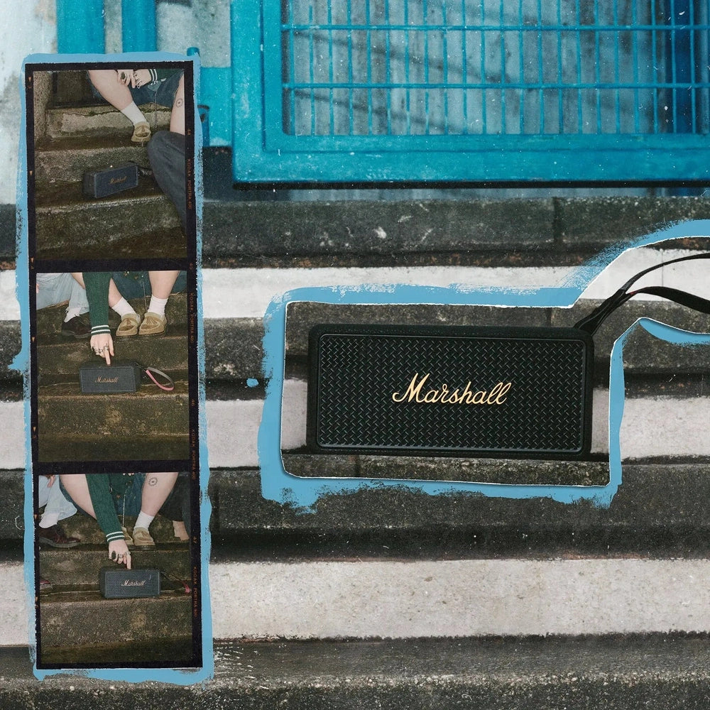Parlante Marshall Middleton II Portátil Bluetooth - Negro/Latón