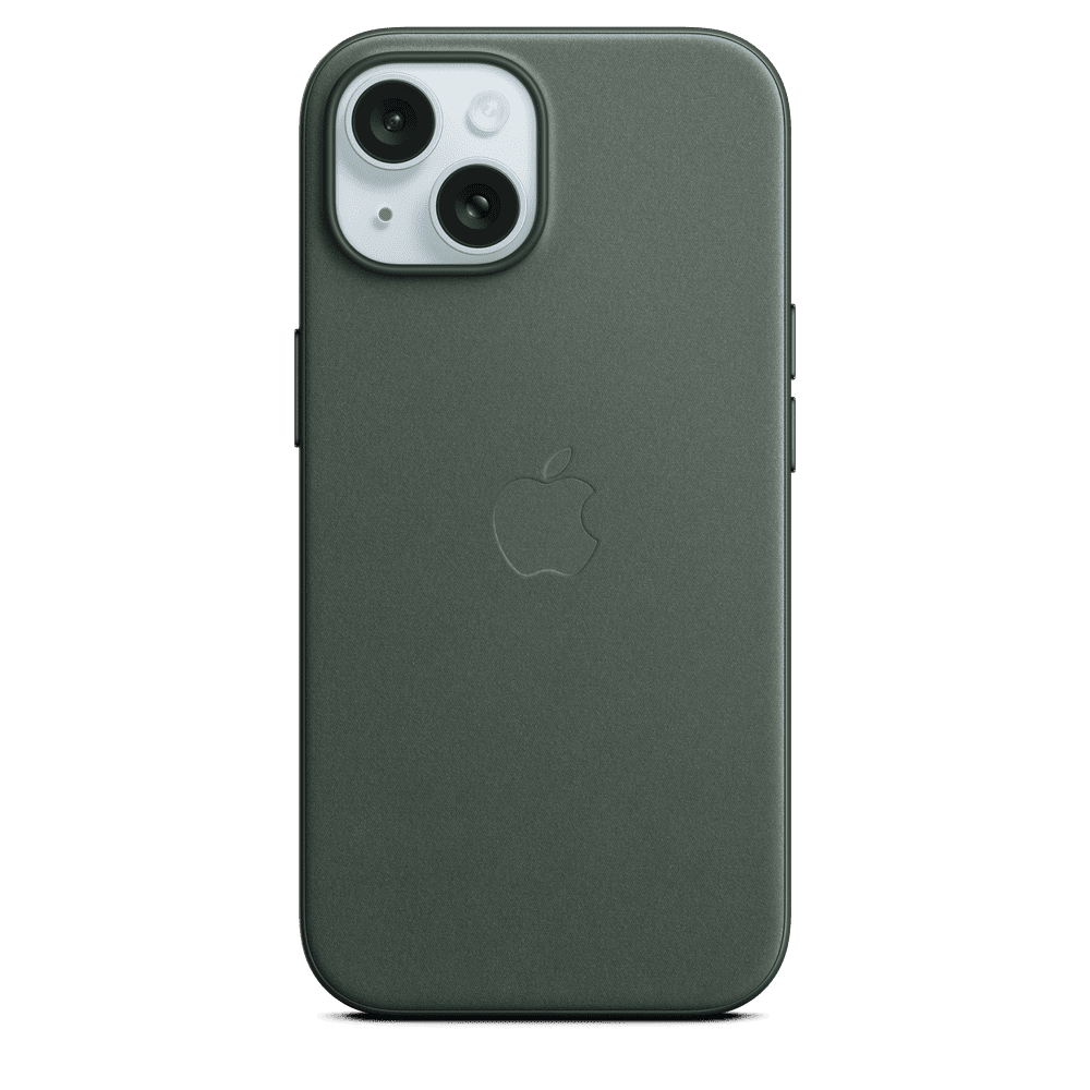 Funda de FineWoven para el iPhone 15 con MagSafe - Verde conífera