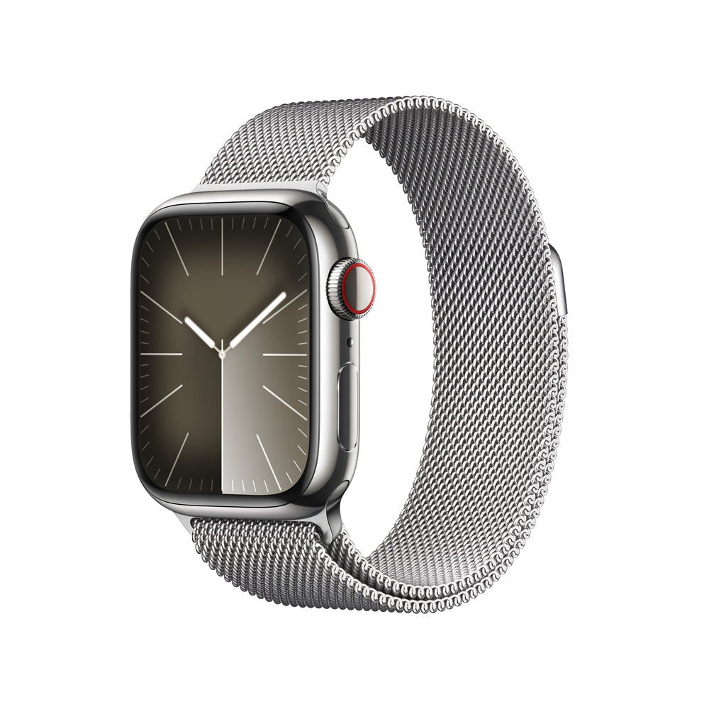 Watch_S9_LTE_41mm_Silver_Stainless_Steel_Silver_Milanese_Loop_PDP_Image_Position-1__COES