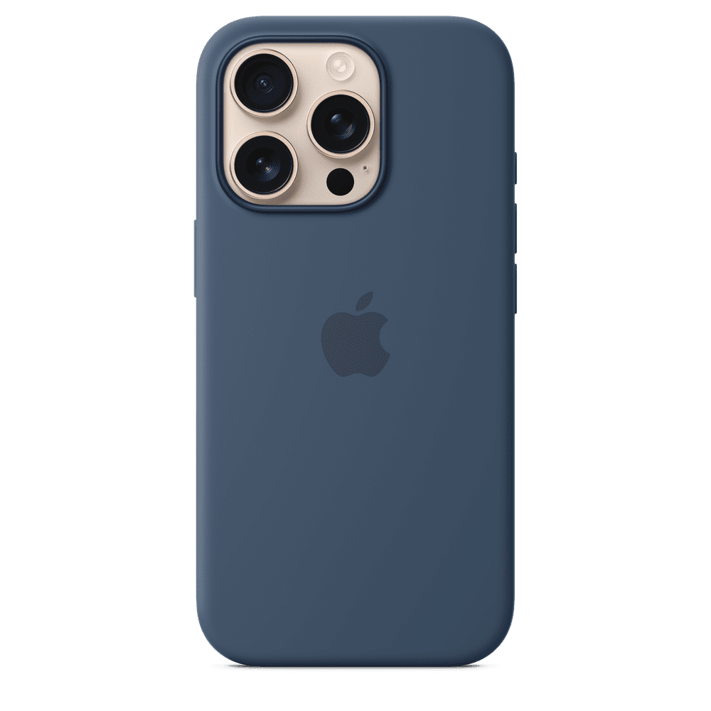 Funda de silicón para el iPhone 16 Pro con MagSafe - Azul denim