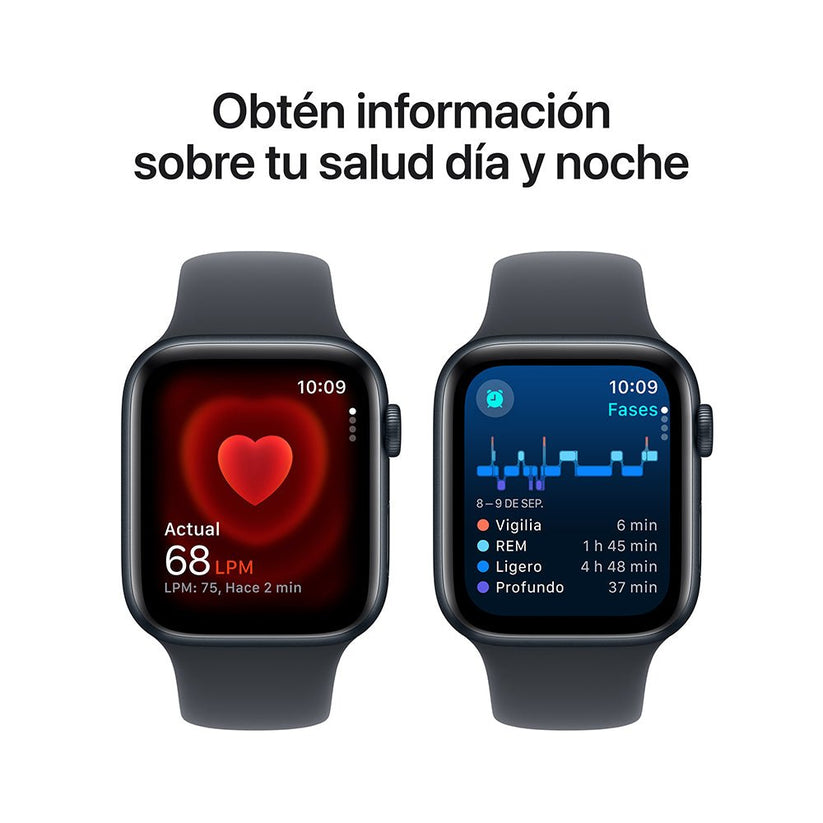 Apple Watch SE GPS • Caja de aluminio color medianoche de 44 mm