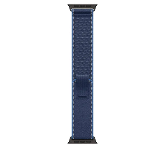 Correa Trail azul/azul brillante para caja de 49 mm – M/L – Acabado de titanio negro
