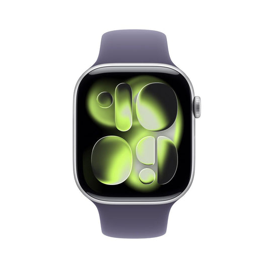 Apple_Watch_Series_11_GPS_Caja_de_aluminio_color_plata_de_46_mm_Correa_deportiva_morado_niebla_S_M_Imagen_posicion_2_iShop_Peru
