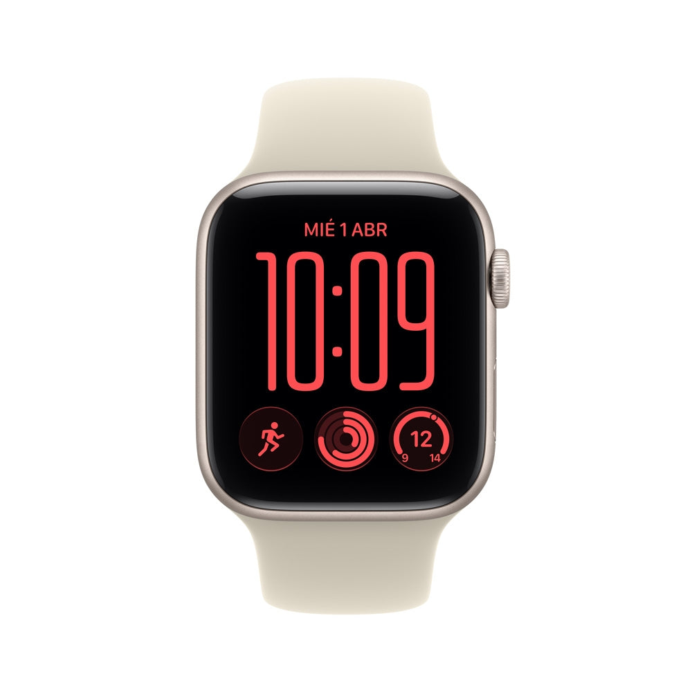 Apple_Watch_SE_3_GPS_Cellular_caja_de_aluminio_blanco_estelar_de_44_mm_correa_deportiva_color_arena_M_L_Imagen_posicion_2_iShop_Peru