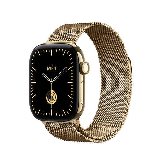 Apple_Watch_Series_12_GPS_Cellular_caja_de_titanio_color_oro_radiante_de_42_mm_correa_estilo_milanes_color_oro_radiante_Imagen_posicion_1_iShop_Peru