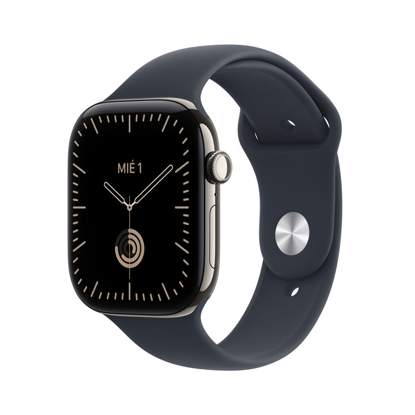 Apple_Watch_Series_12_GPS_Cellular_caja_de_titanio_natural_de_46_mm_correa_deportiva_azul_marino_M_L_Imagen_posicion_1_iShop_Peru