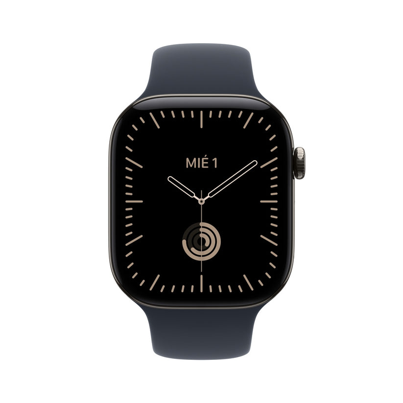 Apple_Watch_Series_12_GPS_Cellular_caja_de_titanio_natural_de_46_mm_correa_deportiva_azul_marino_S_M_Imagen_posicion_2_iShop_Peru