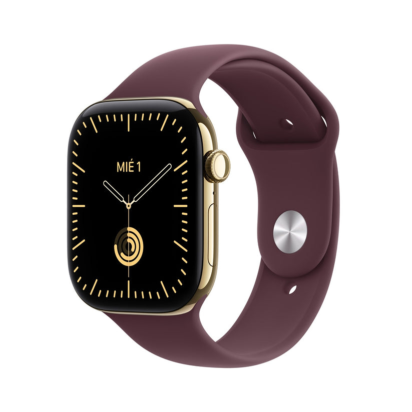 Apple_Watch_Series_12_GPS_Cellular_caja_de_titanio_color_oro_radiante_de_46_mm_correa_deportiva_color_borgona_M_L_Imagen_posicion_1_iShop_Peru