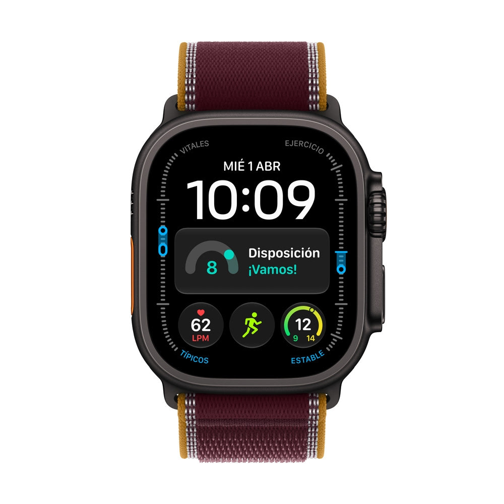 Apple_Watch_Ultra_4GPS_Cellular_caja_de_titanio_negro_de_49_mm_correa_Trail_color_borgona_M_L_Imagen_posicion_2_iShop_Peru