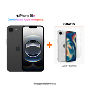 iPhone 16e 128GB Negro + Lámina y Case GRATIS
