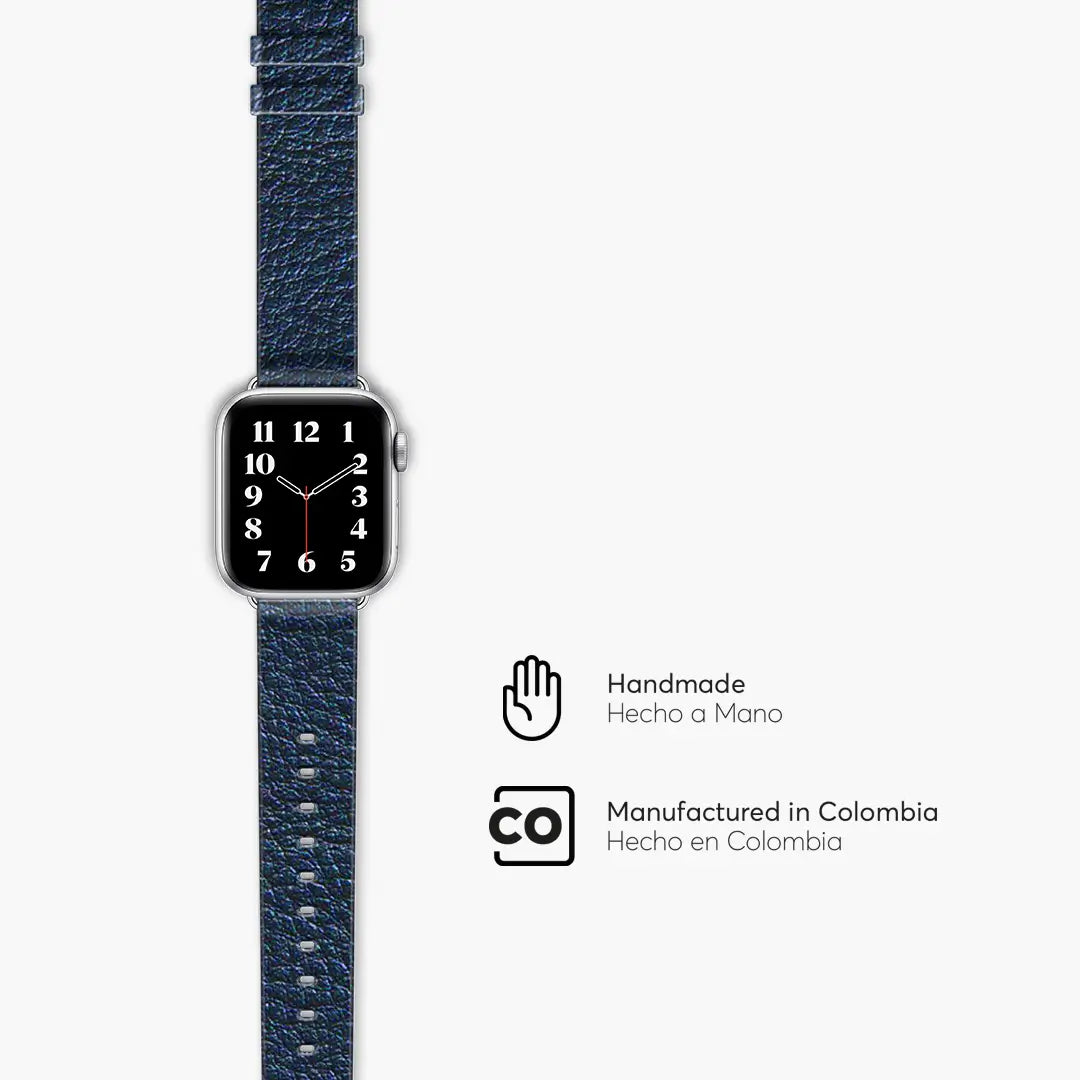 Correa cuero NCO para Apple Watch todas las tallas - Indigo