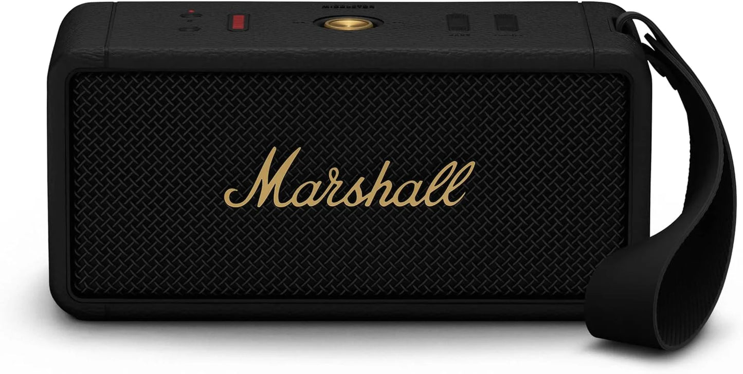 Parlante Marshall Middleton Portátil Bluetooth - Negro/Latón