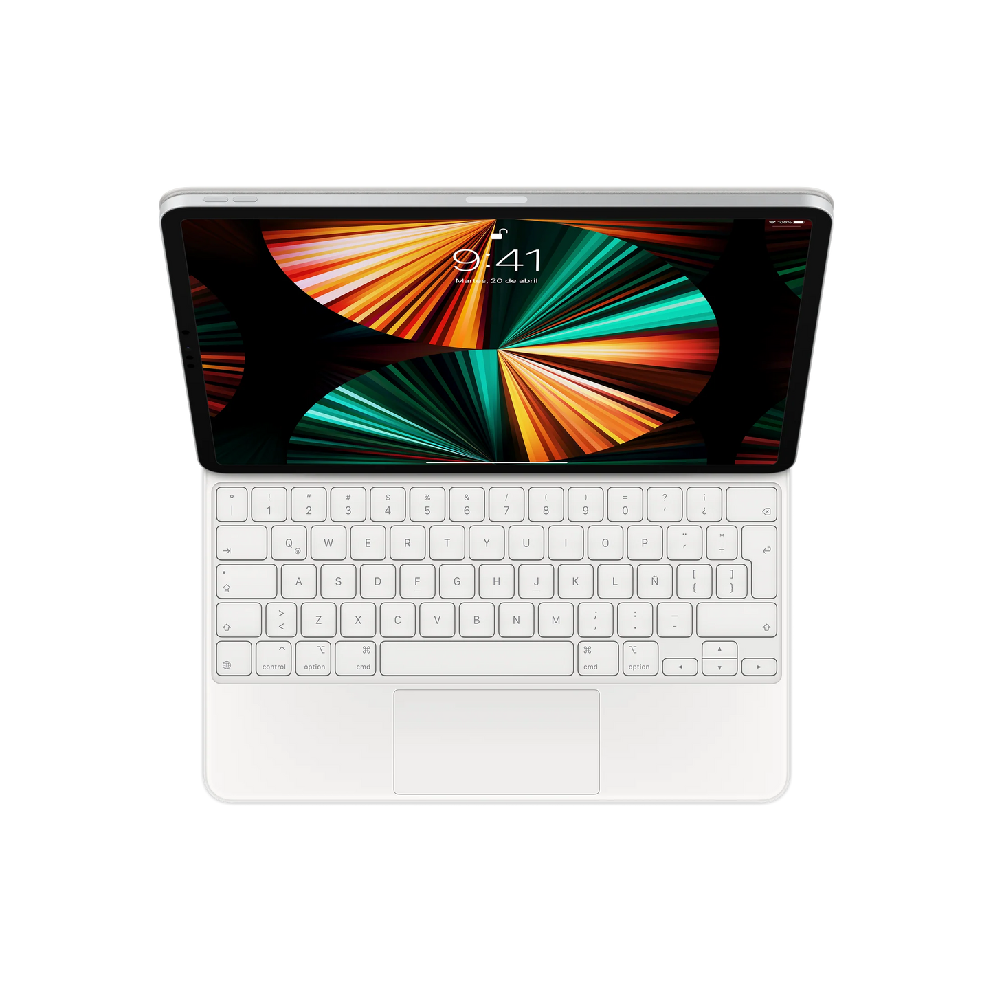 Magic Keyboard Apple para iPad Pro de 12.9 (5ta generación) - Latino - Blanco