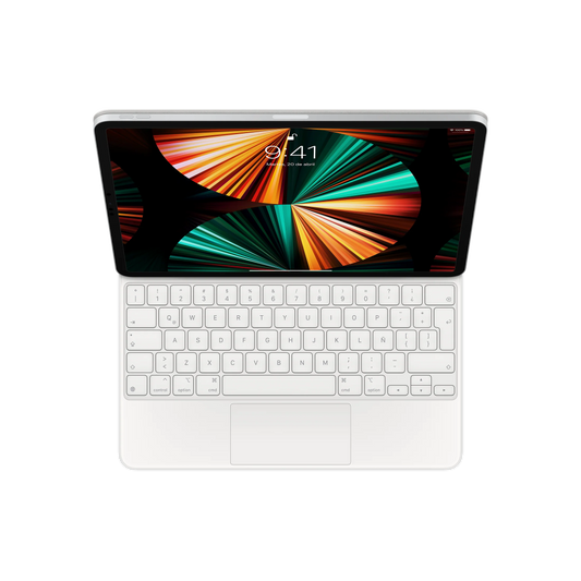 Magic Keyboard Apple para iPad Pro de 12.9 (5ta generación) - Latino - Blanco