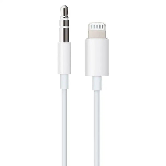 Cable Apple de Lightning a entrada de audio de 3.5 mm (1.2 m) - Blanco