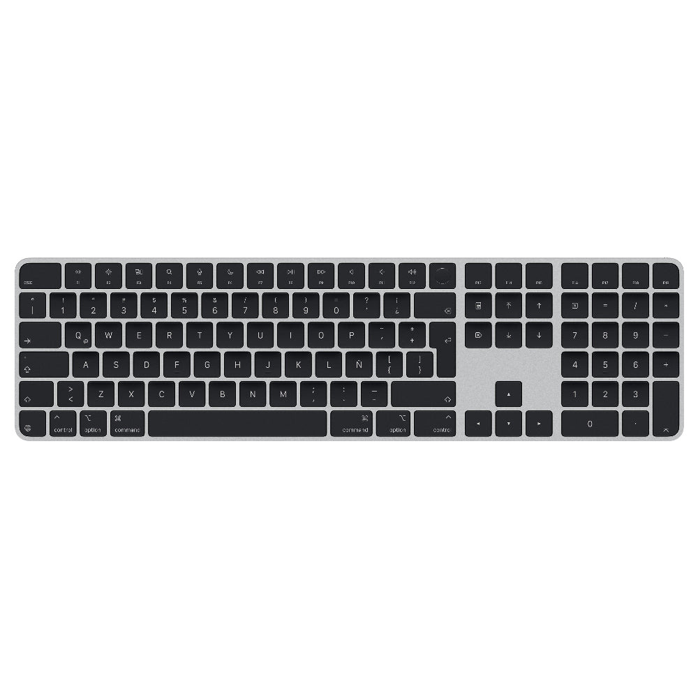Magic_Keyboard_Apple_Touch_ID_Mac_Apple_Silicon_Español_Latinoamerica_Teclas_Negras_Imagen_posicion_1_iShop_Peru
