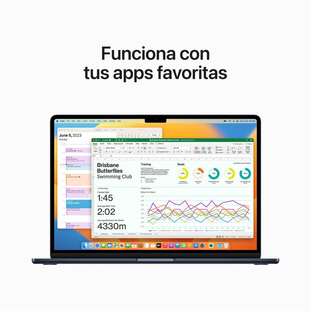MacBook Air 15 Chip M2 - 256GB - Medianoche