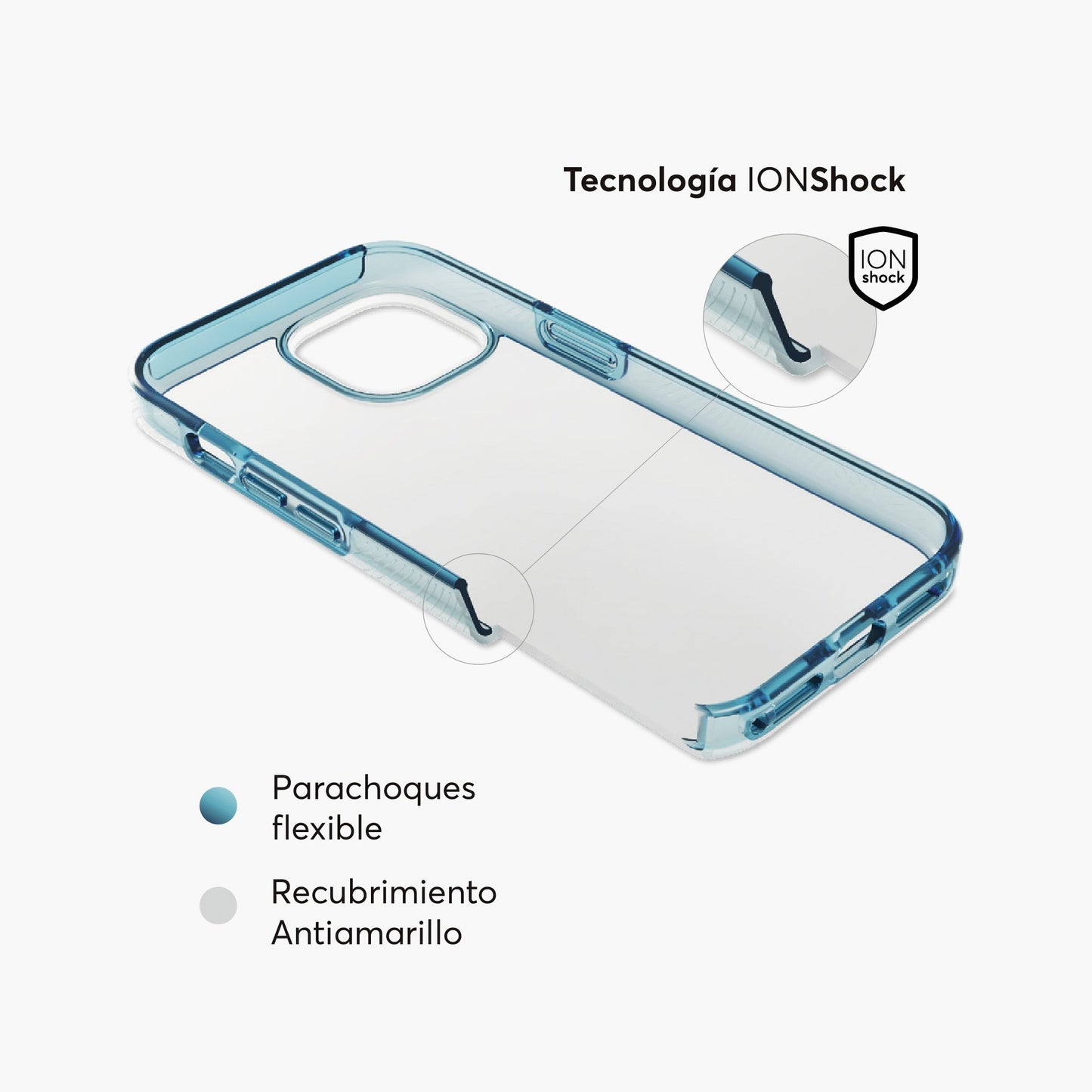 Case NCO SafeCase Force para iPhone 15 Pro - Transparente