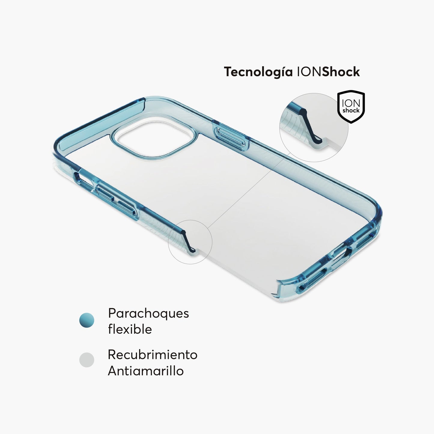 Case NCO SafeCase Force para iPhone 15 Pro Max - Transparente