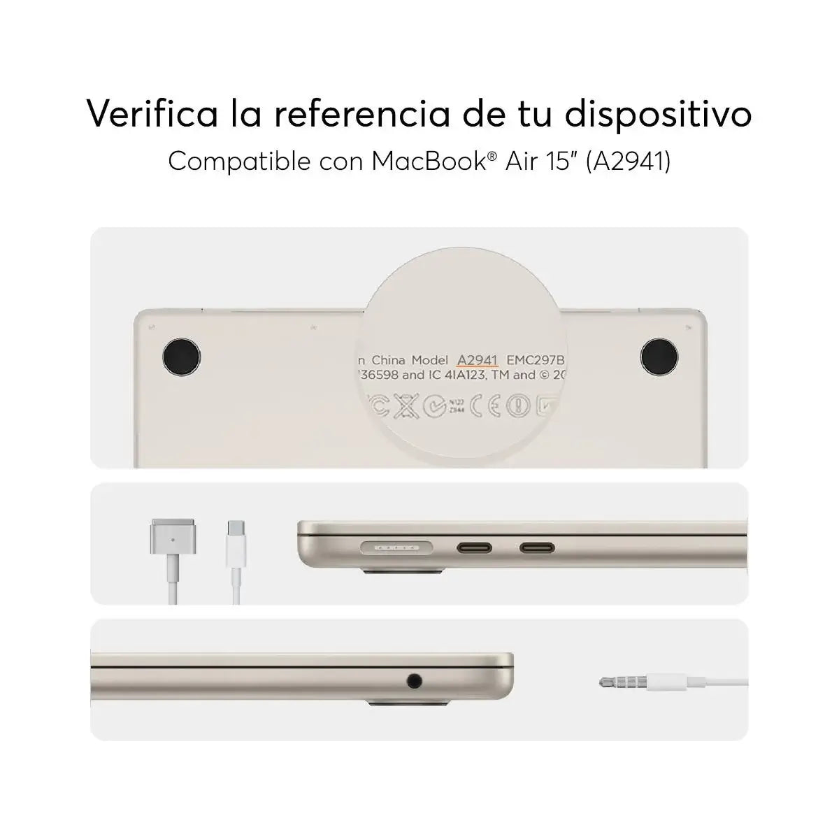 HardCase NCO para MacBook Air 15 - Transparente