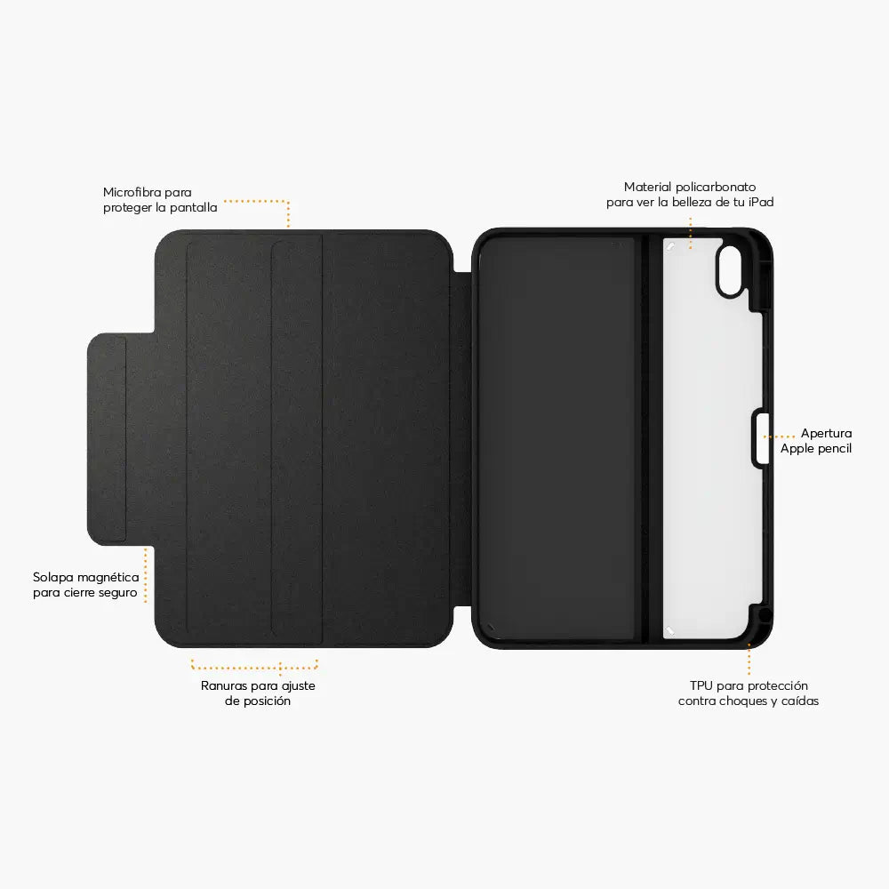 Case NCO SafeCase Click para iPad Air 11 M2 - Negro