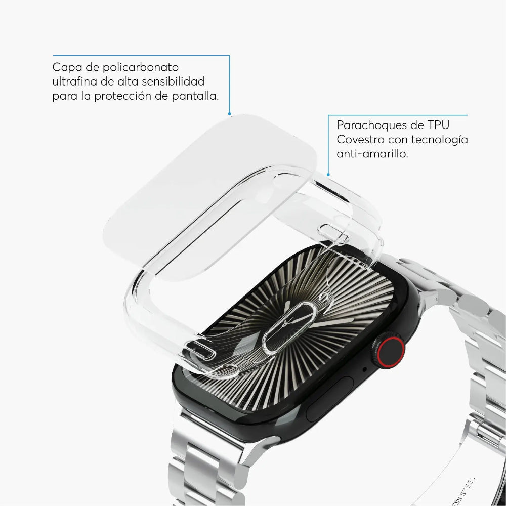 Protector de pantalla NCO SafeCase 360 Watch 46mm - Transparente