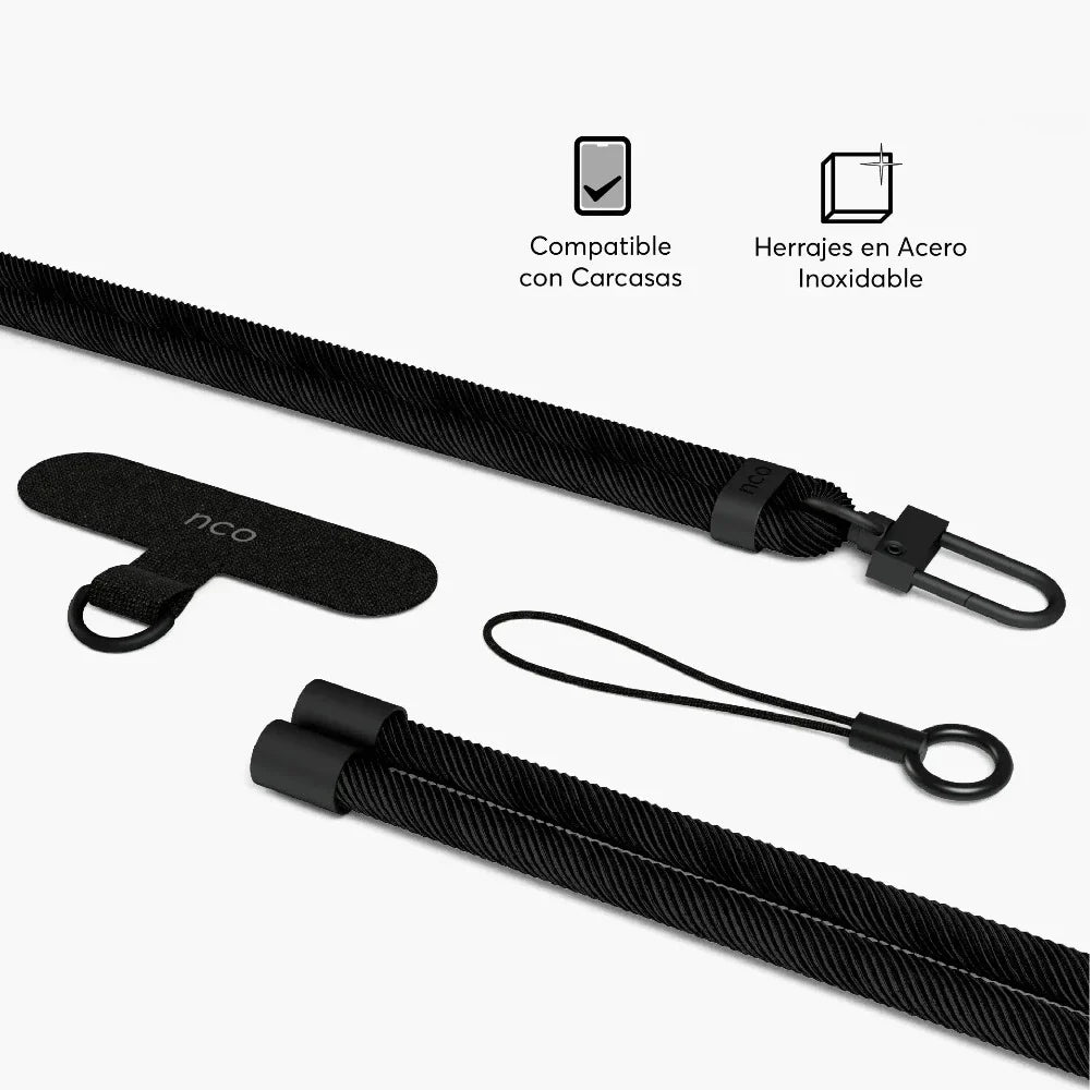 Cuerda cruzada NCO para iPhone - Negro