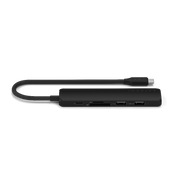 Adaptador Multipuerto Satechi Slim 6 en 1 USB-C - Negro