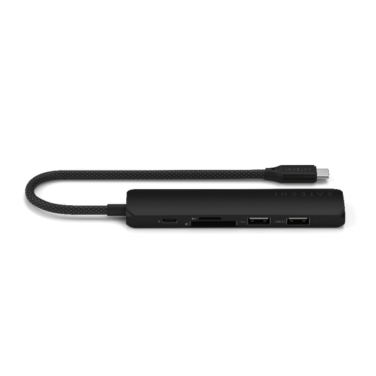 Adaptador Multipuerto Satechi Slim 6 en 1 USB-C - Negro